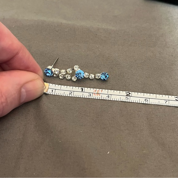 Prom/Special Occasion Necklace and Earrings, Light Blue - Picture 11 of 15